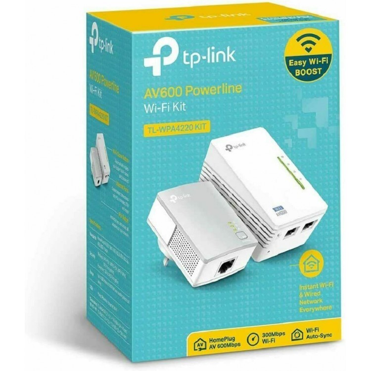 TPLINK POWERLINE AV600 WI-FI 300MBPS TL-WPA4220 KIT 2.4 GHZ