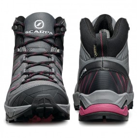 Maverick Mid Gtx Wmn Gray-Red-Plum