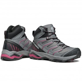 Maverick Mid Gtx Wmn Gray-Red-Plum